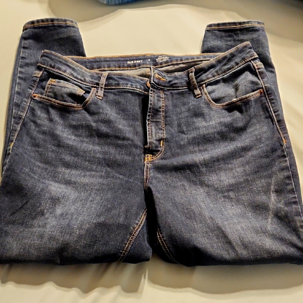 Old Navy High Rise Rockstar Super Skinny Jeans Size 16